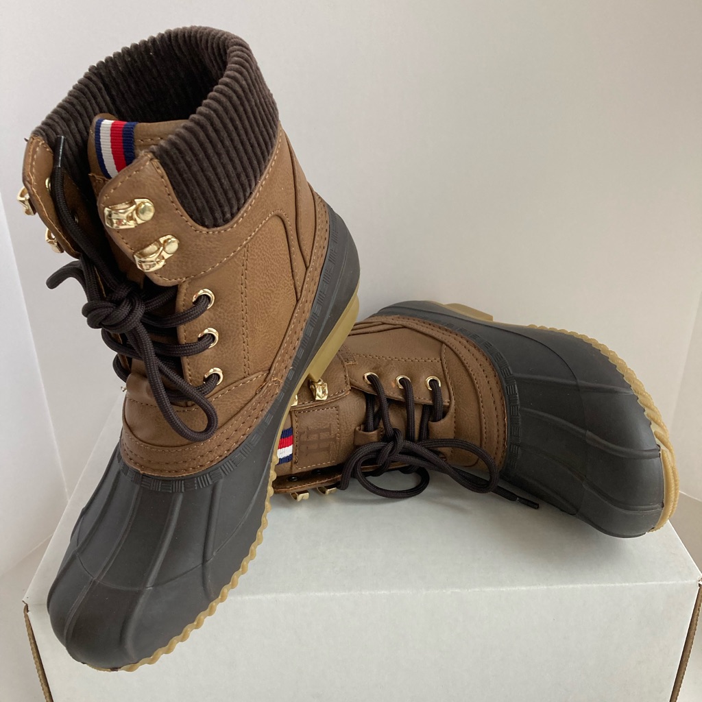 Tommy Hilfiger Brown And Black Ankle Boots